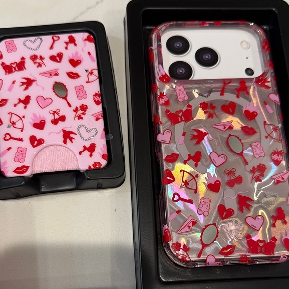 New Velvet Caviar Valentine’s Day Pink Phone Case set IPhone 17 pro - Picture 2 of 4